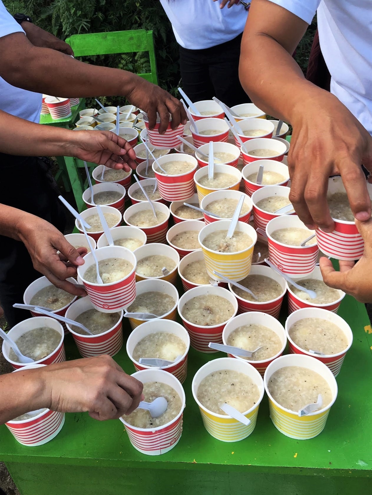 Staff feeding program for school kids in Lucban, Quezon